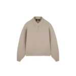 Initial Boxy Quarter Zip Dune